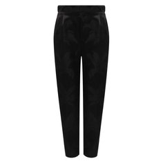 Брюки из вискозы и шелка Saint Laurent