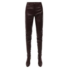 Кожаные брюки Saint Laurent