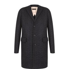 Однобортное пальто из смеси кашемира и шерсти Loro Piana