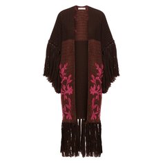 Накидка из шерсти и шелка Valentino