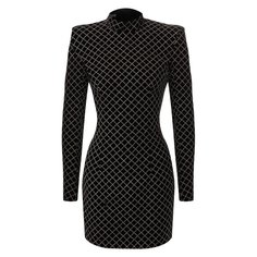 Платье из смеси вискозы и шелка Balmain