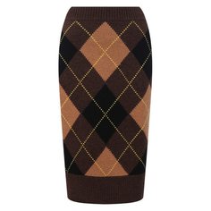 Юбка из шерсти и кашемира Burberry