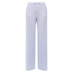 Брюки из шерсти и льна Balmain