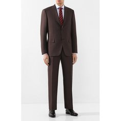 Костюм из смеси шерсти и шелка Brioni