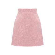 Юбка из шерсти и хлопка Miu Miu