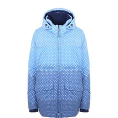 Пуховик с принтом и капюшоном Loro Piana