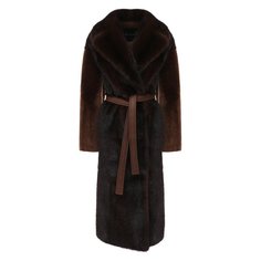 Шуба из меха норки и овчины Blancha