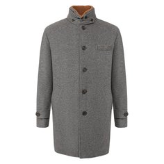 Кашемировое пальто с меховой подкладкой Brunello Cucinelli