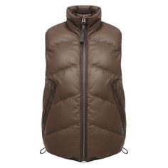 Кожаный пуховый жилет Tom Ford