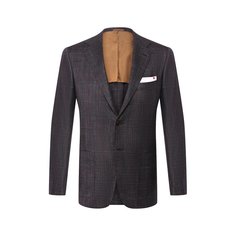 Пиджак из смеси шерсти и шелка Kiton
