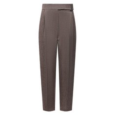 Брюки из шерсти и шелка Brunello Cucinelli