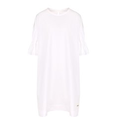 Хлопковое платье свободного коя с укороченным рукавом Yohji Yamamoto