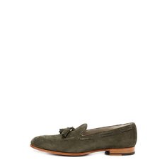 Замшевые лоферы с кисточками Kiton