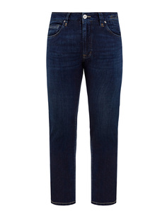 Окрашенные вручную джинсы Cortigiani 409 из денима