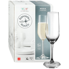 Бокал для шампанского Bormioli Rocco Nadia Champagne 200 мл 4 штуки