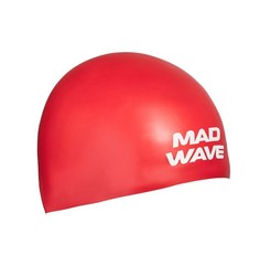 Шапочка для плавания MadWave Soft красный