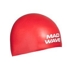 Шапочка для плавания MadWave Soft красный
