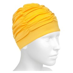 Шапочка для плавания MadWave Lux Shower желтый