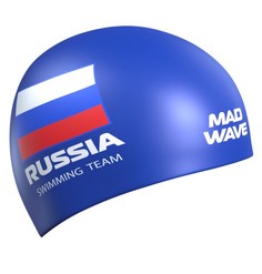 Шапочка для плавания MadWave Swimming Team синий