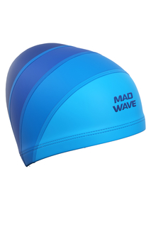 Шапочка для плавания MadWave Long Hair Junior синий