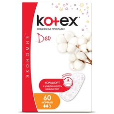 Ежедневные прокладки Kotex Deo нормал 60 шт