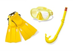 Набор для плавания Intex маска, трубка и ласты, с55655