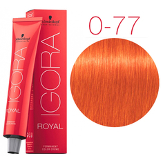 Крем-краска Schwarzkopf Igora Royal 0-77 медный микстон, 60 мл