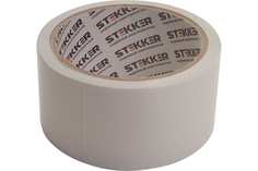 Скотч двуст. на полипропилен. основе STEKKER INTP6-48-10 48мм*10м, прозр, бел подлож 39147