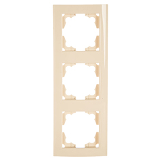 Рамка 3-м Бриллиант горизонт. сл. кость UNIVersal 7948707