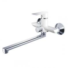 Смеситель для ванны Haiba HB22505-8 с длинным изливом, белый/хром