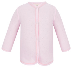 Кофточка для девочек Lucky Child Ажур 0-7 розовая р 80