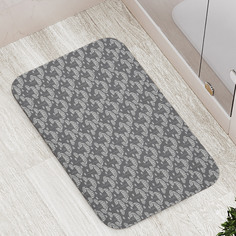 Коврики для ванной и туалета bath_99476 Луговое растение монохром JoyArty