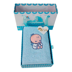 Полотенце Arya Blue baby 40x60 см махровое голубое 2 шт