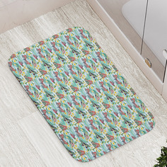 Коврики для ванной и туалета bath_99984 Разноцветные тропические бабочки JoyArty
