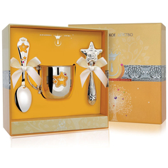 Набор для малышей АргентА КД "Звезда" (3 предмета кружка + ложка + Погремушка АргентА)