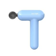 Перкуссионный массажер Fittop SuperHit Mini Percussion Gun голубой No Brand