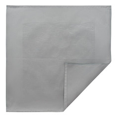 Салфетка сервировочная жаккардовая серого цвета из хлопка с вышивкой essential, 53х53 см Tkano