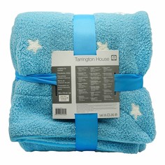 Покрывало детское Tarrington House Polar 130x170 см полиэстер голубое