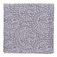 Скатерть из хлопка фиолетово-серого цвета Спелая смородина, scandinavian touch, 180х180см Tkano