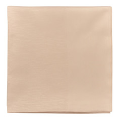 Скатерть жаккардовая бежевого цвета из хлопка с вышивкой essential, 180х180 см Tkano