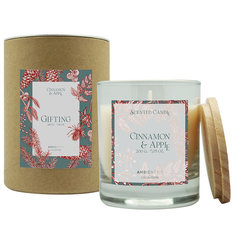Свеча ароматическая gifting, Корица и яблоко, 40 ч Ambientair
