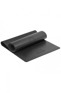 Коврик для фитнеса Mad Wave Yoga Mat черный 183 см, 4 мм