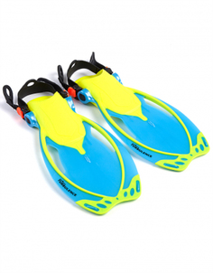 Ласты для дайвинга Mad Wave Turbulence junior желый 27-31