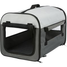 Сумка-переноска TRIXIE Kennel складной, р-р XS, 32*47*32cм, синий,серый