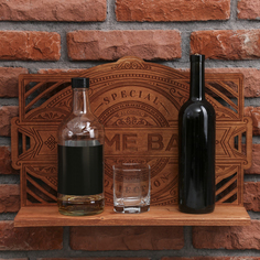 Полка под алкоголь Home bar, 45 × 32.5 × 10 см No Brand