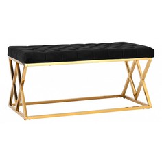 Банкетка STOOL GROUP Инсигния 99х45,5х46 черный/золото