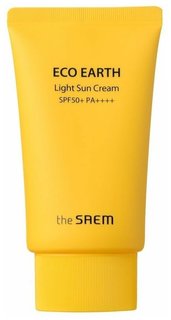 Солнцезащитный крем THE SAEM Eco Earth Light Sun Cream SPF 50+ PA++++ 50g