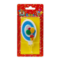 Свеча праздничная Дон Карнавал Веселый праздник Цифра 0