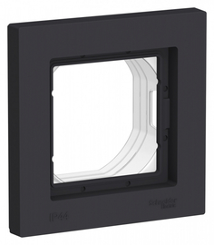 SE AtlasDesign Aqua Карбон Рамка 1-ая IP44 Schneider Electric
