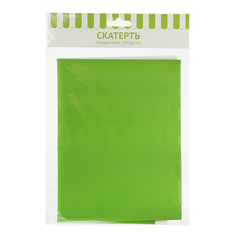 Скатерть праздничная 137 x 183 см пластик салатовая No Brand